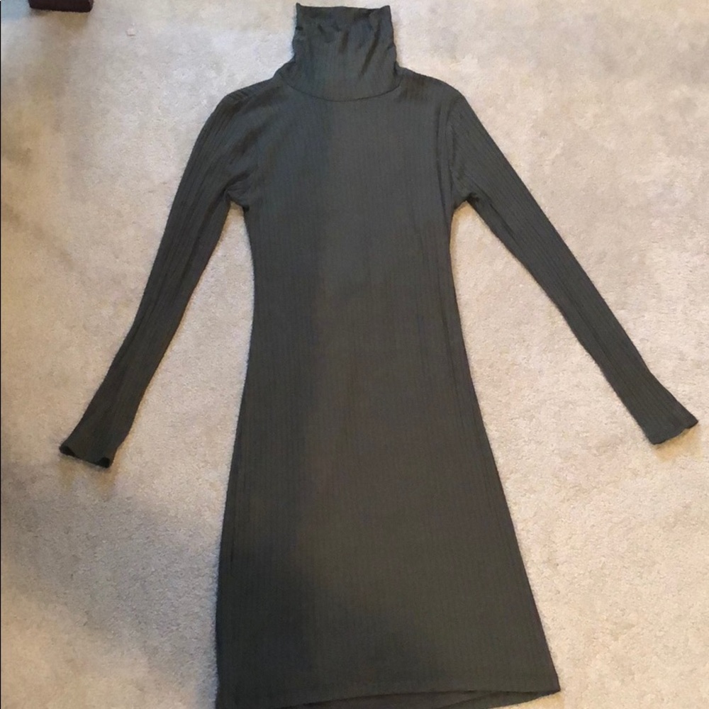 Lulu’s Backless Olive Dress